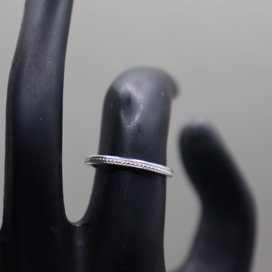 Clean Cut 925 Silver Men's Ring