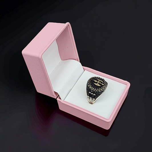 Sapphire Turkish Sabre Men's Silver 925 Ring
