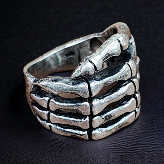 Turkish Silver 925 Skull Ring for Men