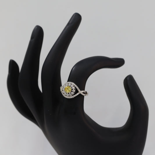 Italian Golden Sunburst Ring