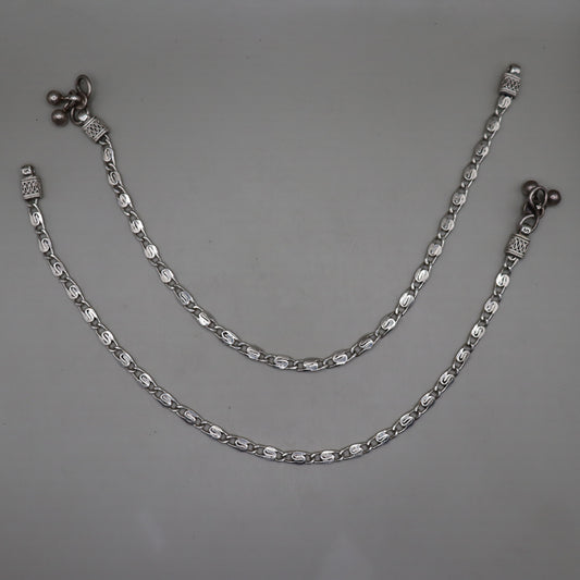 Elegance 925 Silver Anklet Set