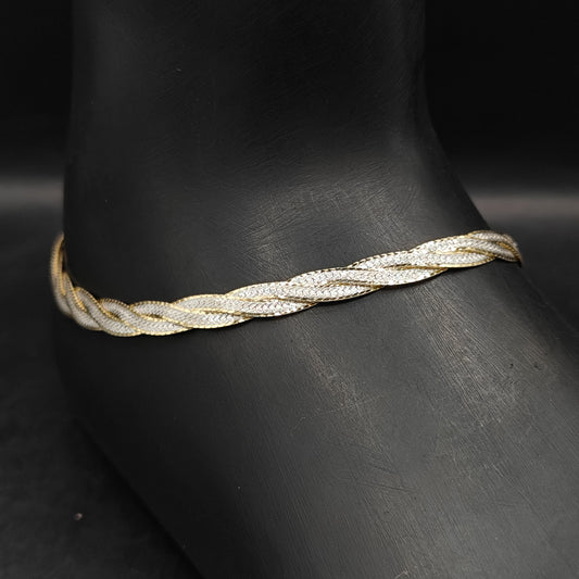 Sleek Silver 925 Italian Anklets