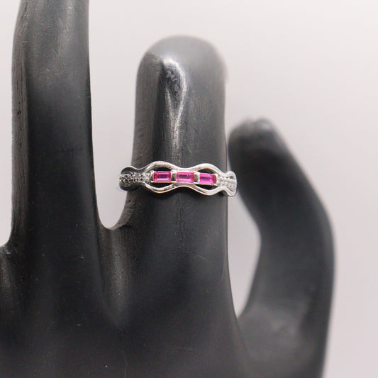 "Diamond Shine Silver Ring"