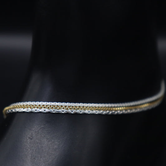 "925 Silver Spiral Anklet"