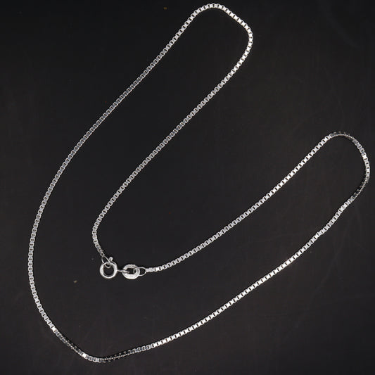 "Men's Classic 925 Silver Link Chain"