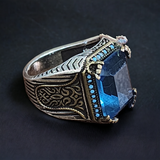 "Aqua Sultan 925 Men's Ring"