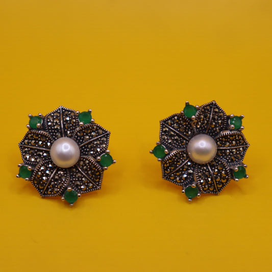 "Emerald Enchantment Earrings"