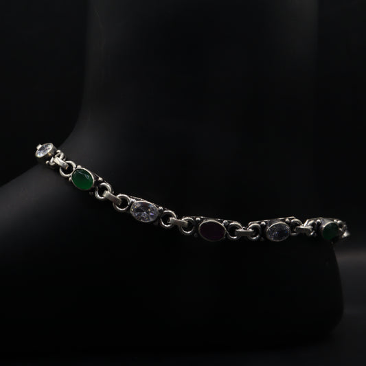 "Sterling Elegance 925 Silver Payal"
