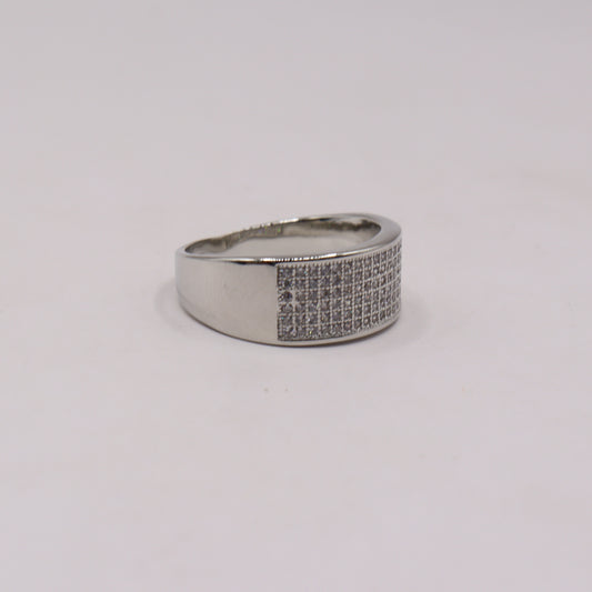 "Majestic Silver Cascade Ring"