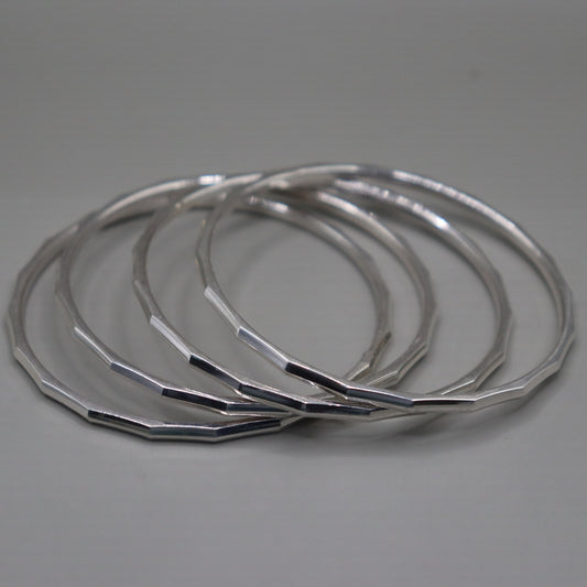 "Silver Belle Bangles"