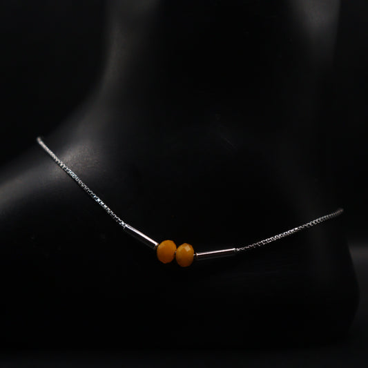 "Sterling Elegance 925 Silver Payal"