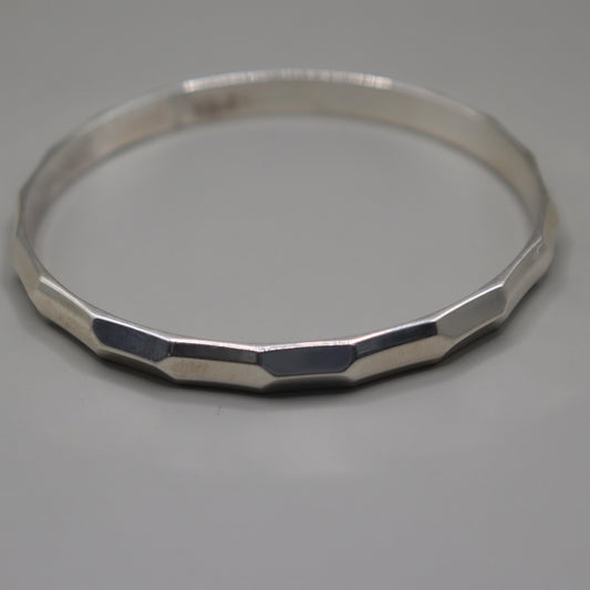 Midnight Silver 925 Kada