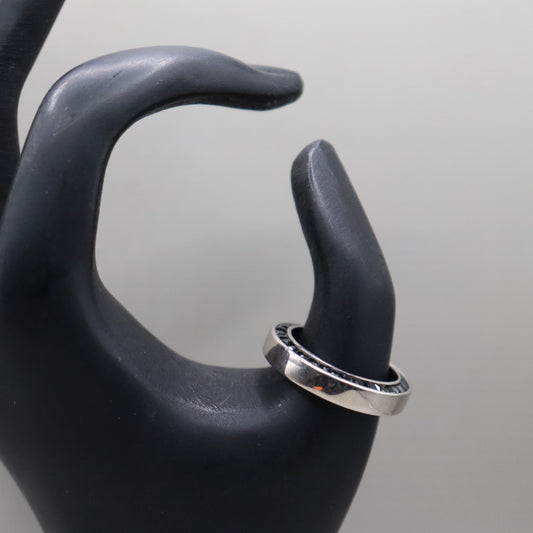 Double-Layer 925 Silver Men's Ring