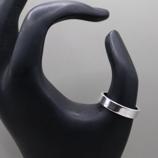 Sleek Simplicity 925 Silver Men's Ring