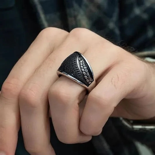 "925 Sterling Silver Turkish Men's Ring"